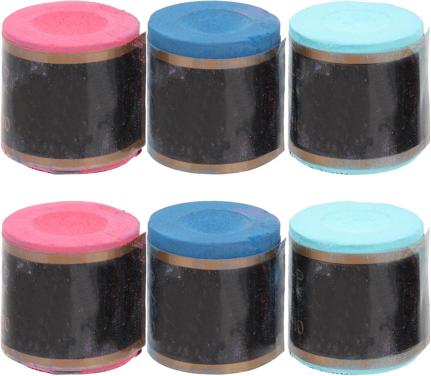 6pcs Pool Chalk Billiard Cue Chalks Snooker for Cue Stick Non-flaking for Club Use