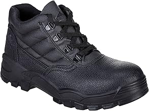 Portwest FW10 Comfort Slip Resistant Steelite Protector Boot S1P Black, 39