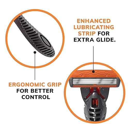 Miniatura 8 de BIC Comfort 3 cartuchos de recambio de maquinilla de afeitar recargables, rasuradoras desechables de tres hojas para hombres, rasuradora de piel
