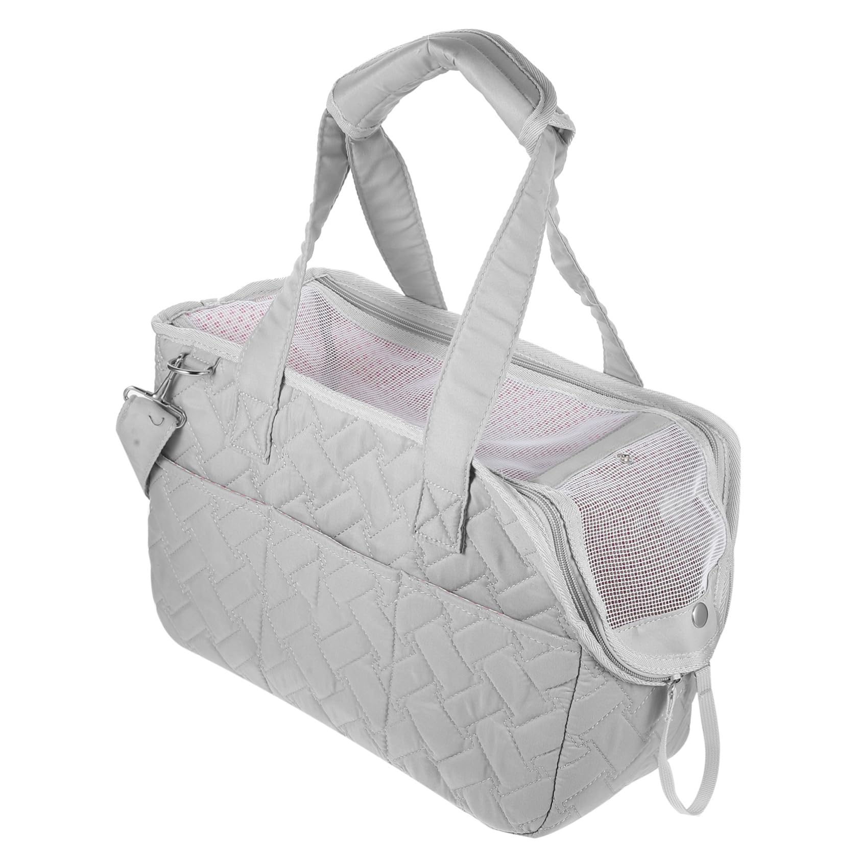 Wakauto Portable Pet Carrier Bag for Cats and Dogs Breathable Design Lightweight and Easy Travel and Outdoor Activities Grey