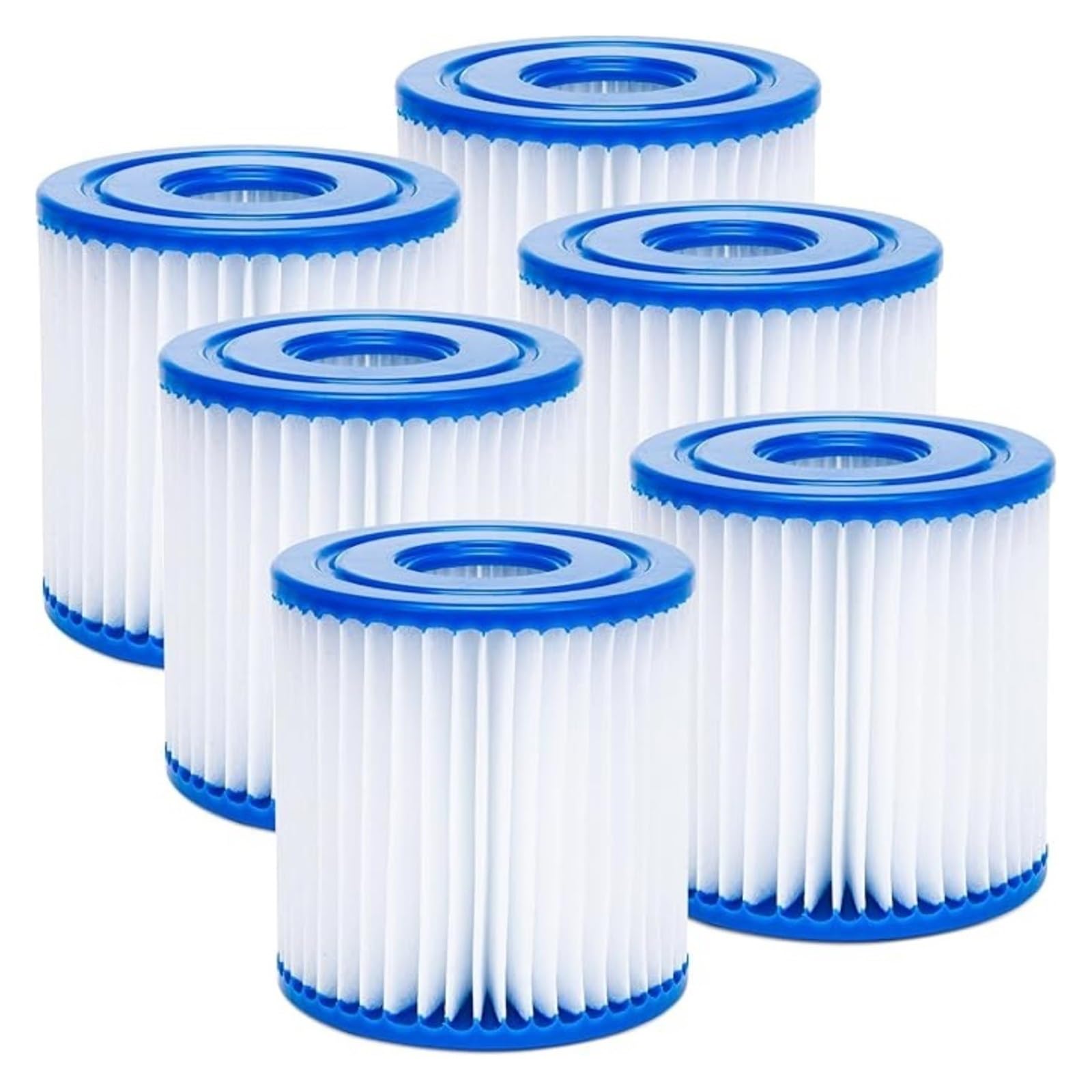 Cartouche Filtrante De Remplacement for Piscine De Type H 29007E, Compatible avec Intex, Pompe De Filtre De Piscine Hors Sol 28601EG(6 PCS)