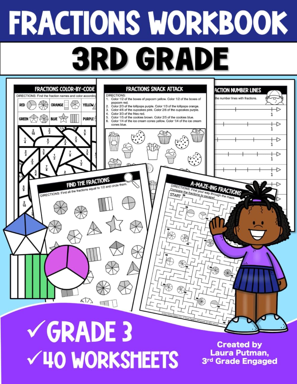 3rd Grade Fractions Workbook