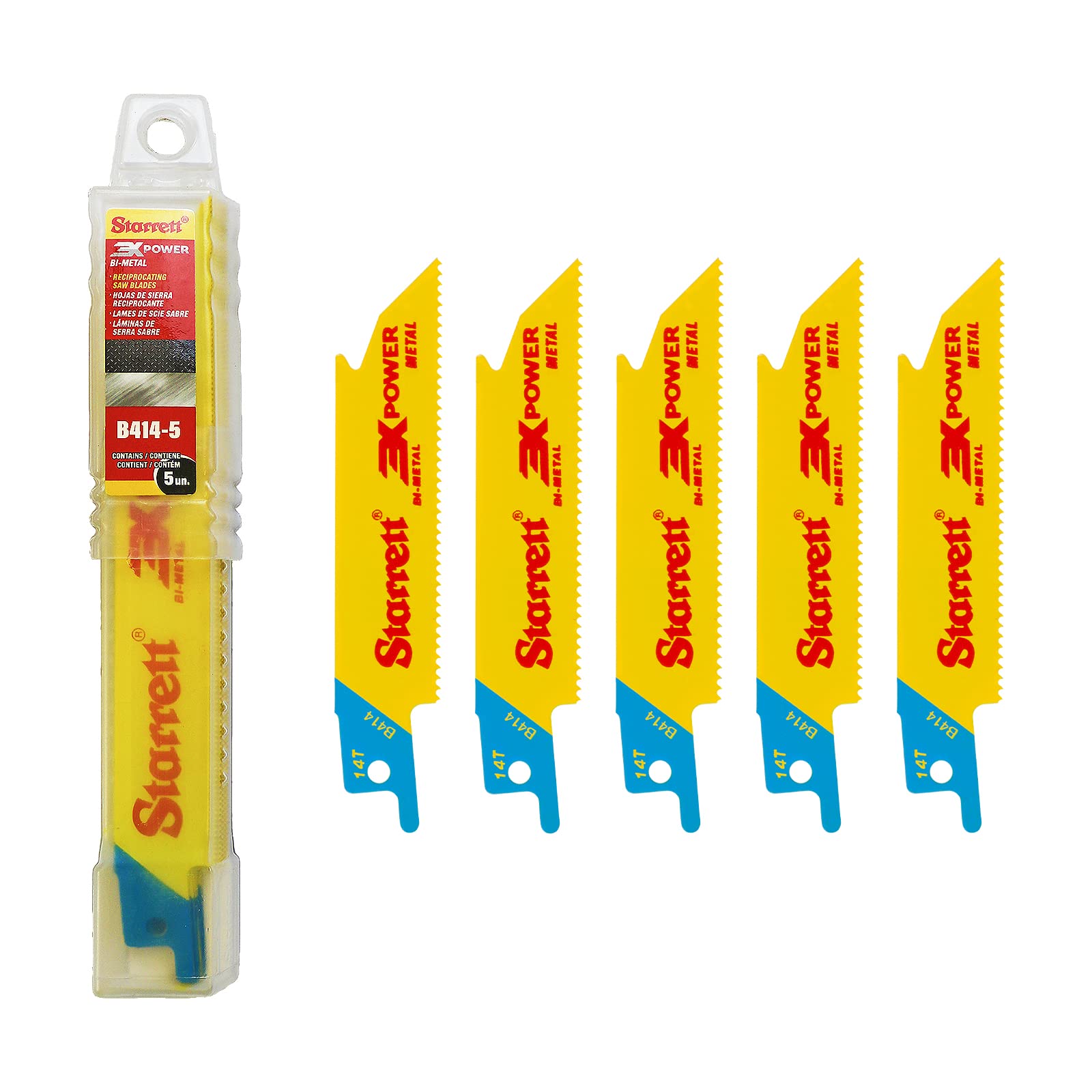 Starrett Jigsaw Blades Set - 5 Pack Saw Blade for Metal Cutting - BU224-5 - Packaging May Vary