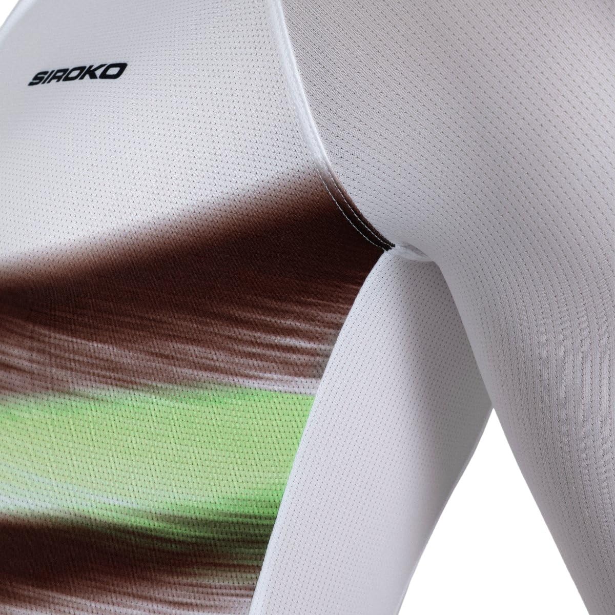 SIROKO Maillot de Manga Corta Ultraligero Ciclismo M3 NRC White Blanco