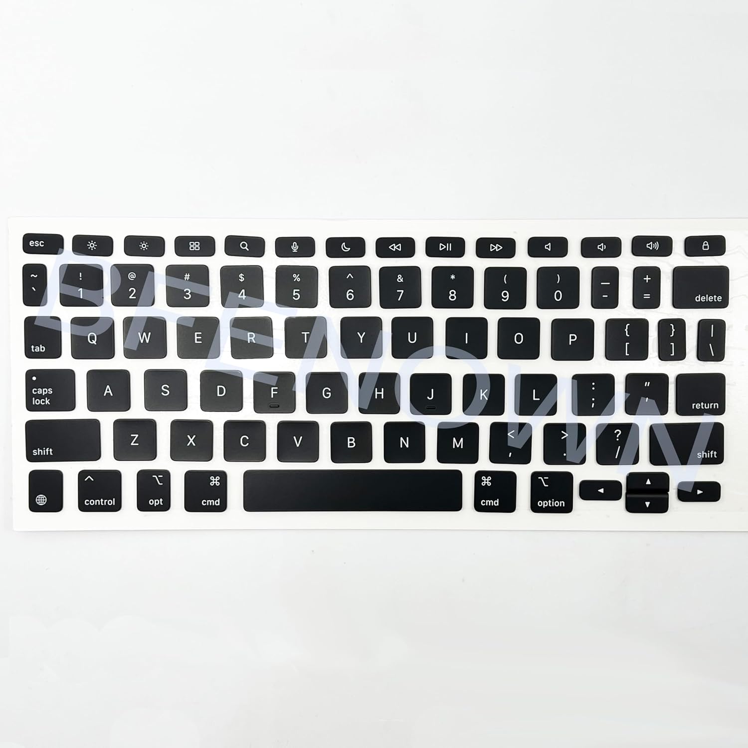 Replacement QWERTY US English Keyboard keycaps Keys for iPad Pro 11'' (M4) Magic Keyboard A2836 A2837 A3006 A2975, M3 A3270, A16 A3354 2024-2025 Year (Black)