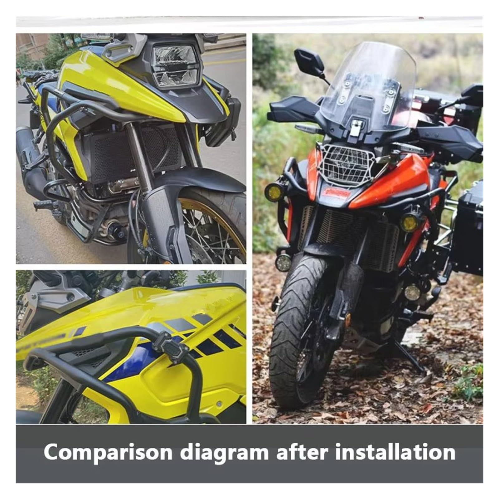 Paramotore Tubolare Per Suzuki Per V-STROM Per DL1050 DE Per DL1050XT 2020 2021 2022 2023 Barra Protezione Motore Moto Barra Protezione Paraurti Serbatoio Motorcycle motore Paraurti