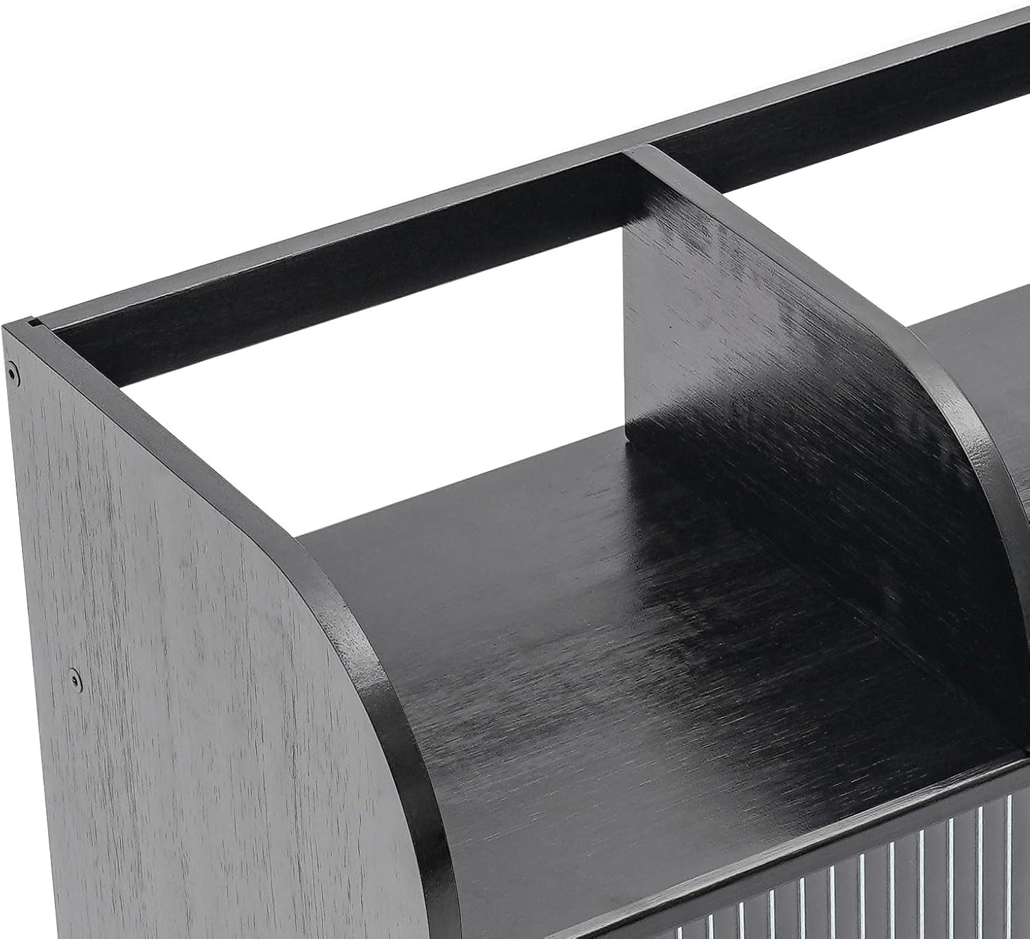 Small Kitchen Pantry Cabinet, Bamboo Sideboard with 2 Glass Doors and Adjustable Shelf, Spice Rack Shelf, Cupboard Food Pantry Cabinet for Kitchen, Living Room and Dinning Bedroom