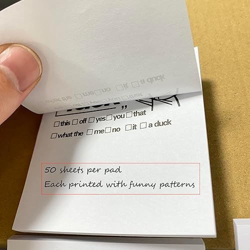 Miniatura 6 de Kingdong 4 blocs de notas adhesivas divertidas de What The F*ck, divertido bloc de notas atrevidas y groseras, bloc de notas sarcásticas Fresh Outta