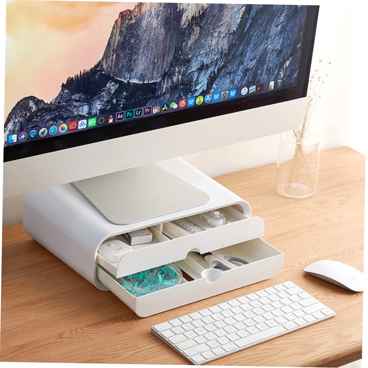 BESTonZON Akcesoria Komputerowe Stojak Na Komputer Stacjonarny Stojak Na Laptopa Na Biurko Wspornik Monitora Podstawa Lcd Wspornik Chłodnicy Komputera Półka Na Monitor Uchwyt Na Laptopa