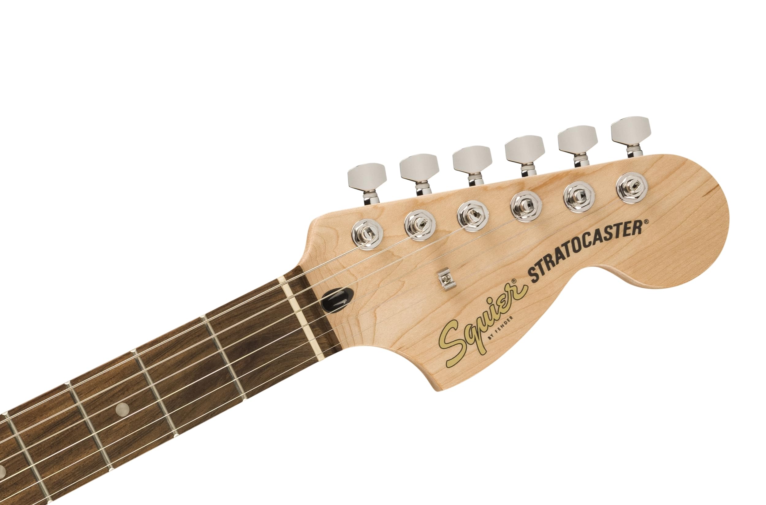 Squier by Fender Affinity Stratocaster Chitarra Elettrica & Mustang Micro Pack, Nero, Tastiera in Acero, Include Gig Bag, Tracolla, Cuffie, Plettri e 3 Mesi di Fender Play Gratis