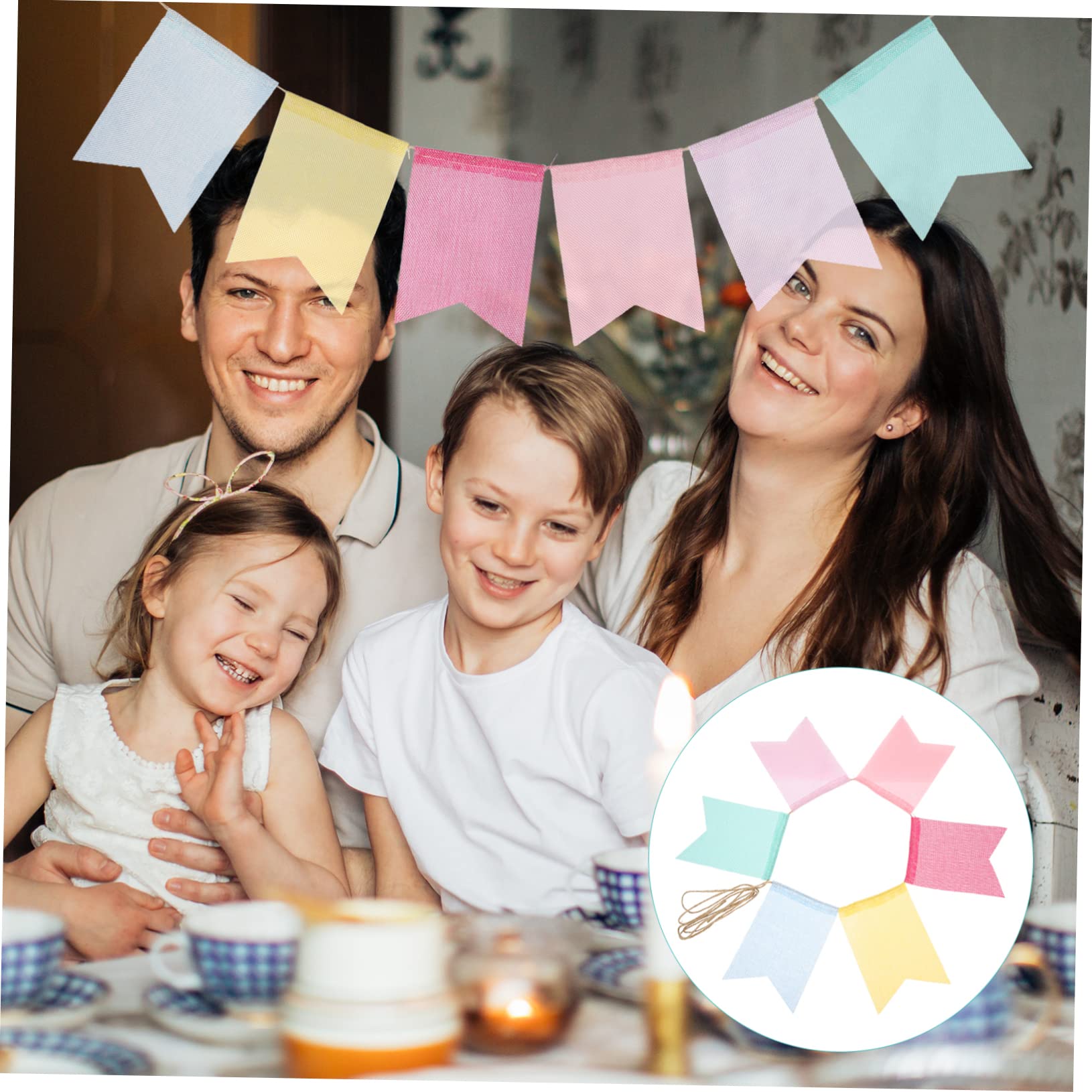 jojofuny 10stücke Hochzeitsbanner Bunte Hängende Wimpelgirlande Für Feierlichkeiten Für Hochzeiten Jubiläen Und Partys Vielseitig Einsetzbar Und Wiederverwendbar