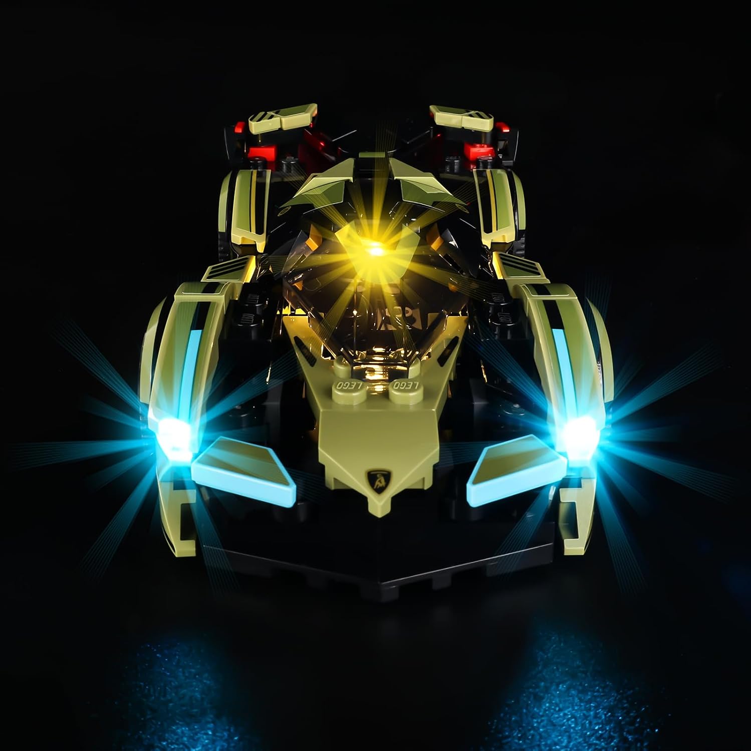 Kyglaring LED Lighting Kit, Compatible with Lego Lamborghini Lambo V12 Vision GT Super Car Model,76923 Light Set (Lego Sets Not Included) Light Up Your Lego!