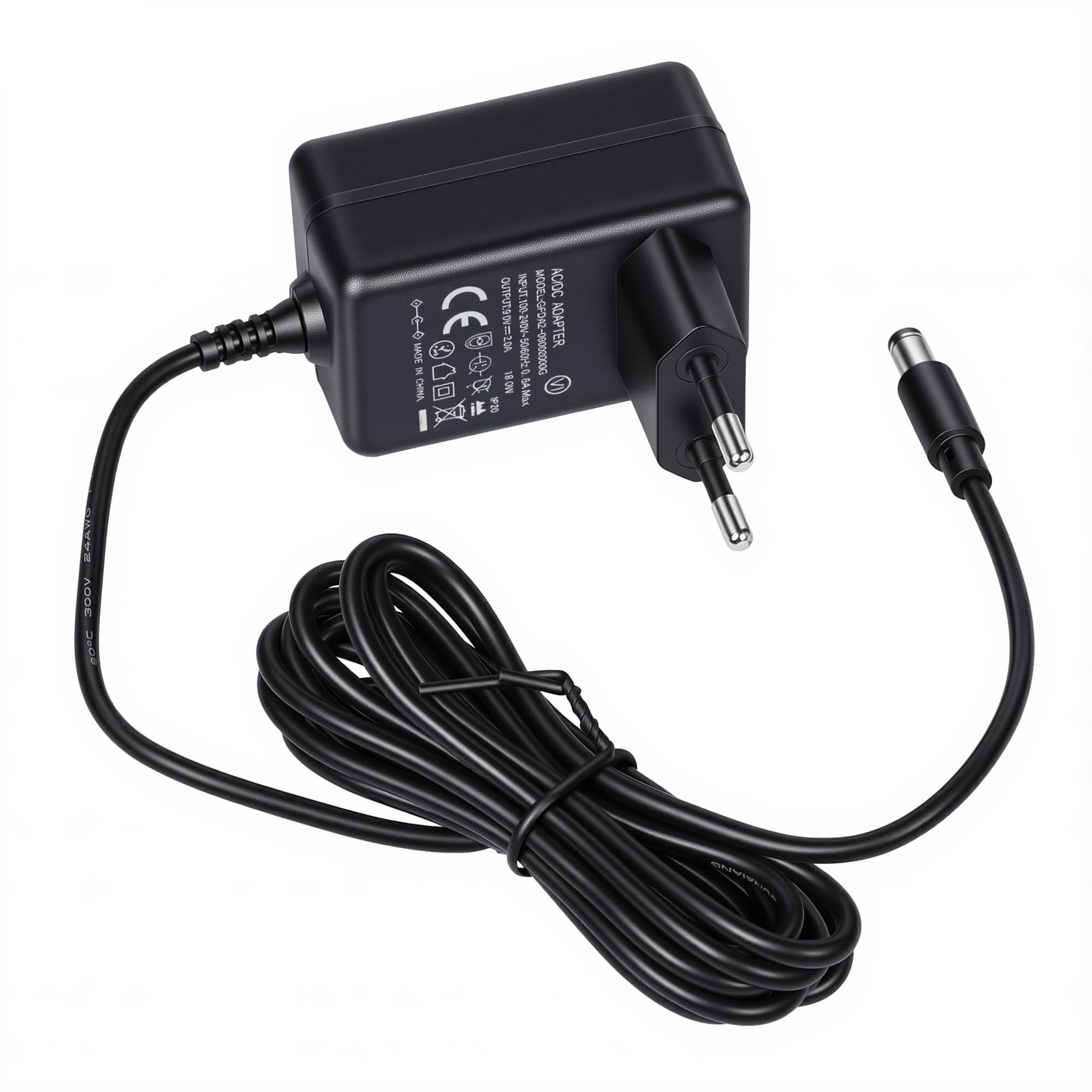 9 V 2 A 18 W Adattatore di alimentazione, caricatore compatibile con Roland Micro Cube RX PSB-1U TD-3 ACR-230 PSB-1U PSB1U E-36 Amplificatore amplificatore Chitarra Presa AC DC Trasformatore
