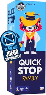 Quickstop Family - Juego de Mesa Familiar sin Pantallas - +6 Años
