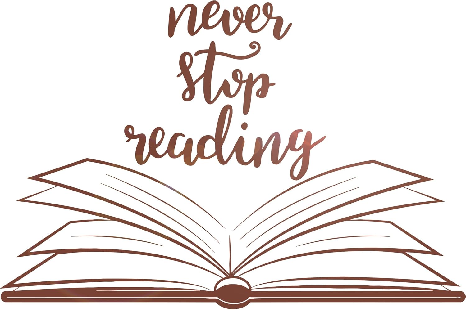 Large Vinyl Wall Decal Open Book Quote Reading Room Library Decor Stickers Mural (ig5184) Black