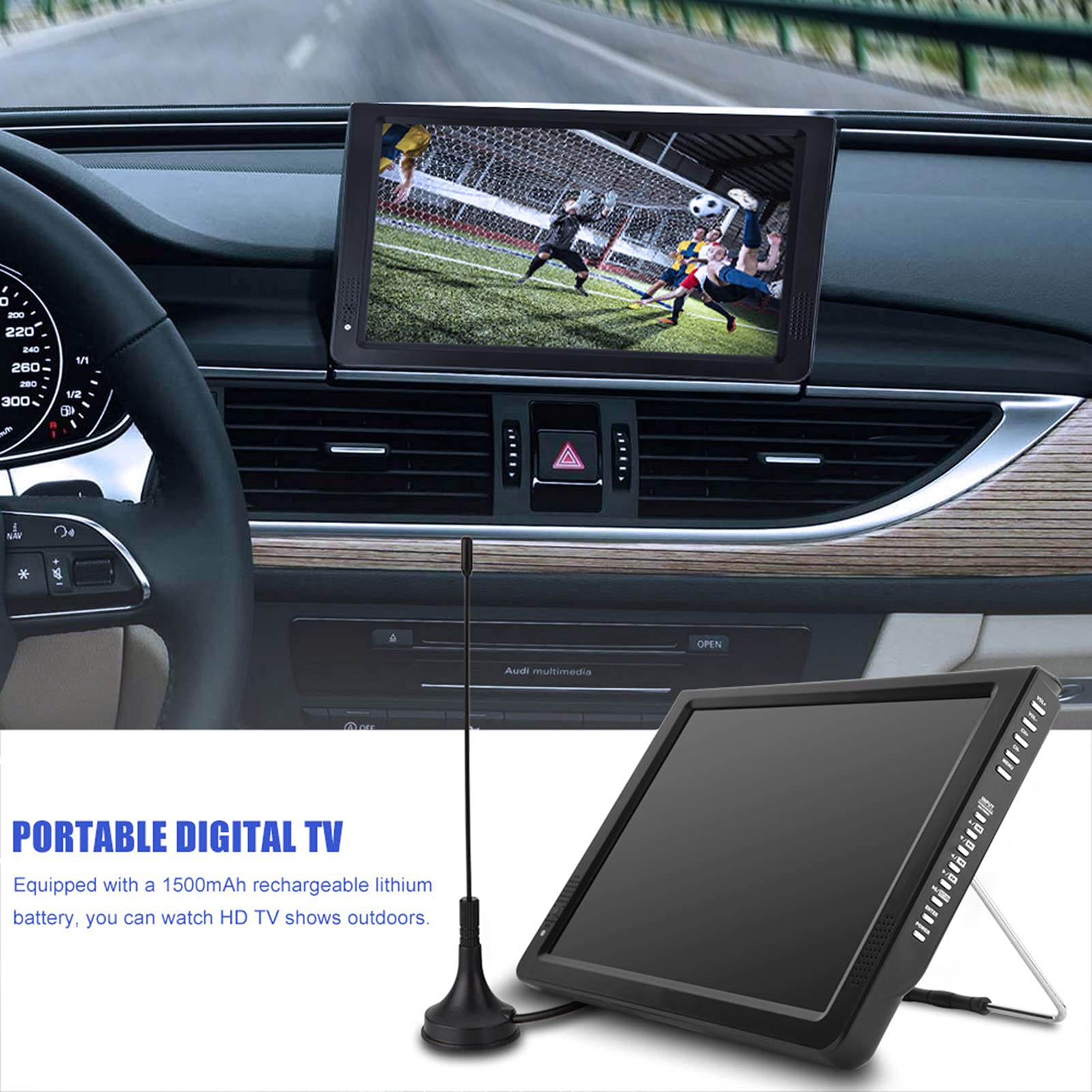 TV Portatile VBESTLIFE T-T2 12 Pollici Auto Aereo - Dettaglio
