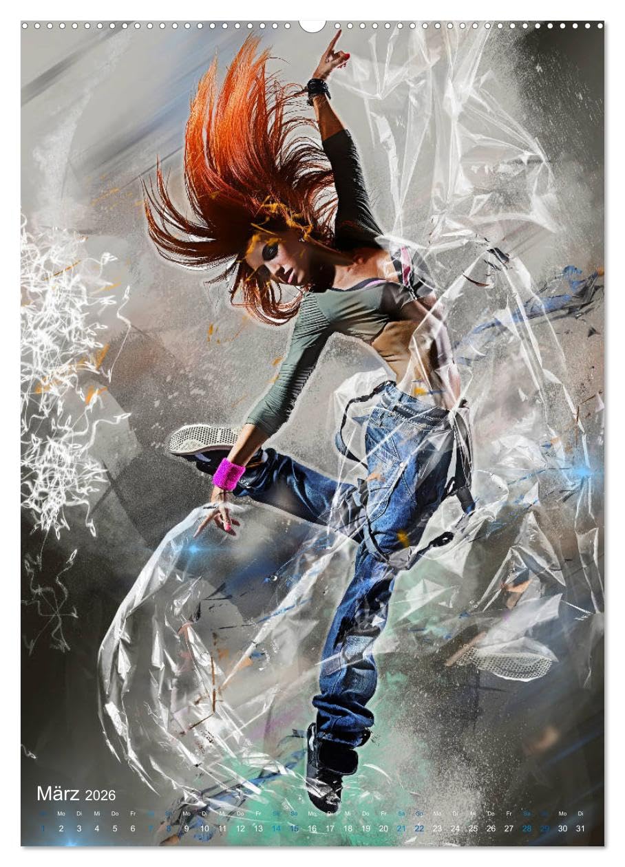 Streetdance - Dynamik pur (hochwertiger Premium Wandkalender 2026 DIN A2 hoch), Kunstdruck in Hochglanz: Farbenfrohe Bilder beeindruckender ... und Freestyle-Performances (CALVENDO Kunst)