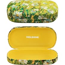 molshine Hard Shell Sunglasses Case,Classic Large Glasses Case for Women Men,Sunglass Eyeglasses