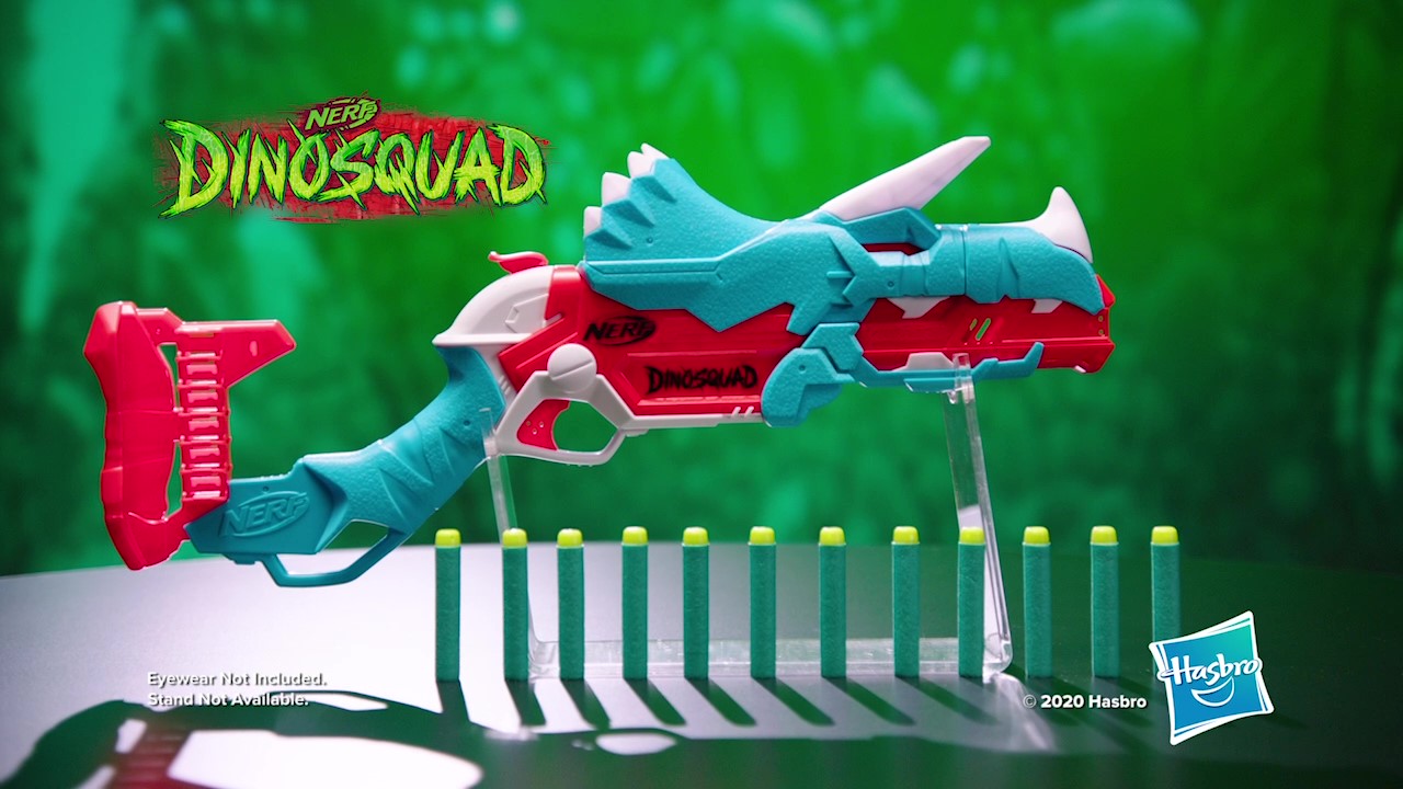 Hasbro Nerf DinoSquad Terrodak, Juego Al Aire Libre Para Niños, 12 Dardos Nerf Elite, Blaster Nerf En Forma De Dinosaurio