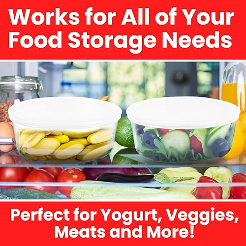 Miniatura 3 de Ultimate Paquete de 2 recipientes de yogur  Haz más yogur con recipientes de vidrio de 1 cuarto de galón (4 tazas), perfectos para almacenamiento de
