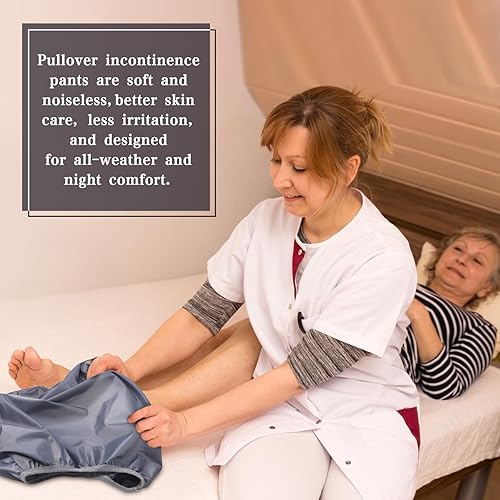 Miniatura 6 de Ropa interior para adultos, a prueba de fugas, para incontinencia, lavable, de bajo ruido, reutilizable, impermeable, pantalones para adultos, para