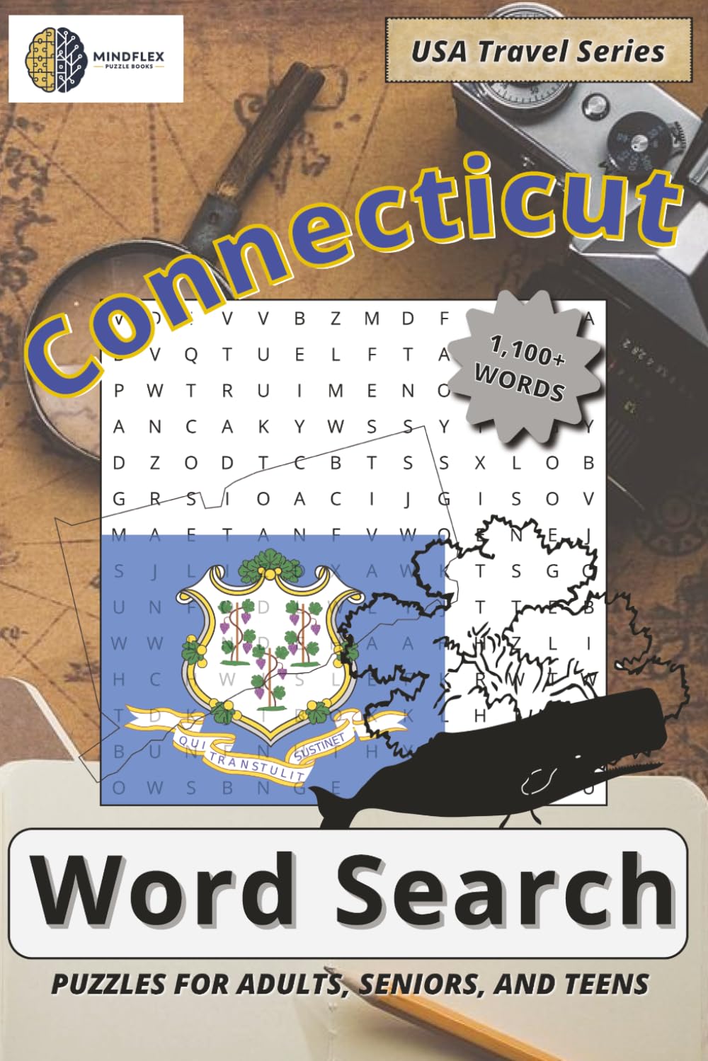 Connecticut Word Search Puzzle Book: Word Searches with Easy to Read Print about Connecticut History, Coastal Towns, Famous Landmarks and More | 6x9 ... Free Times (USA Travel Word Search Series)