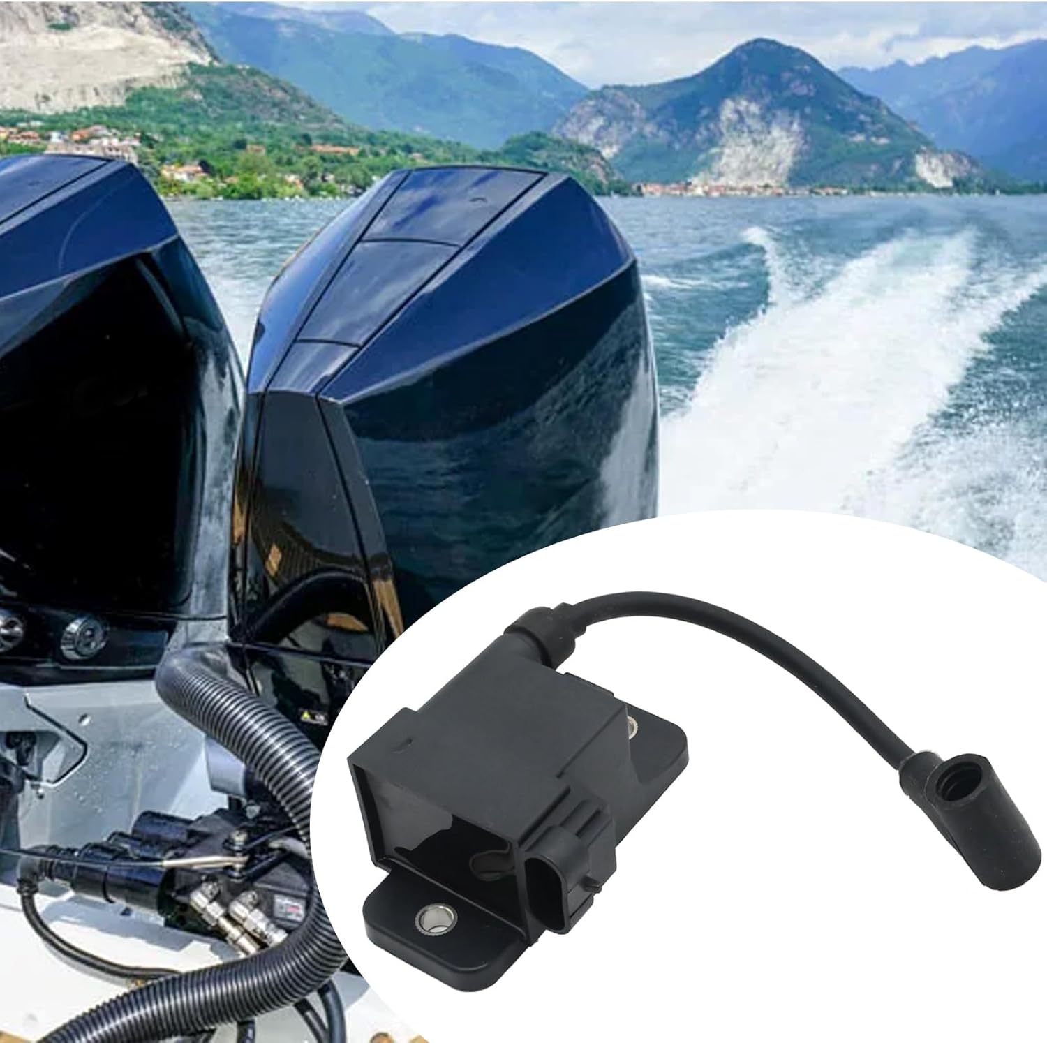 3Pcs 114-7509 Outboard Ignition Coil CDM Module, Outboard Motor Ignition Coil Replacement for 1996-2007 30-300HP Replacement for Force 1996-1999 30HP 40HP 100HP 200HP Engines
