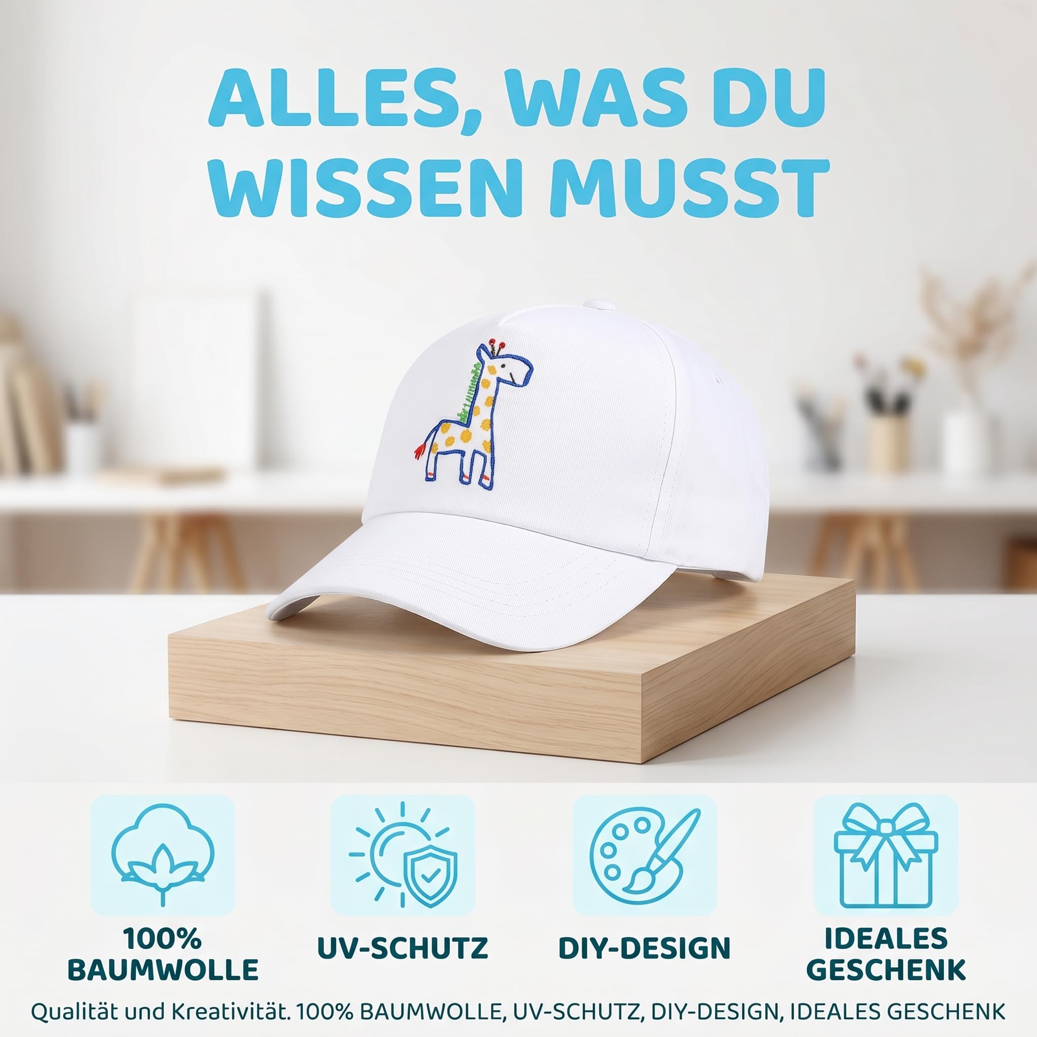 Toyvian 20 Stück Trucker Bastelzubehör Kappe Dekorativ Herstellung Kind Casquette Malerei Karneval Eltern-Kind Kinder Unvollendet Für Bemalte Hüte Outdoor Polyester Weiß Jugendhut Ostern