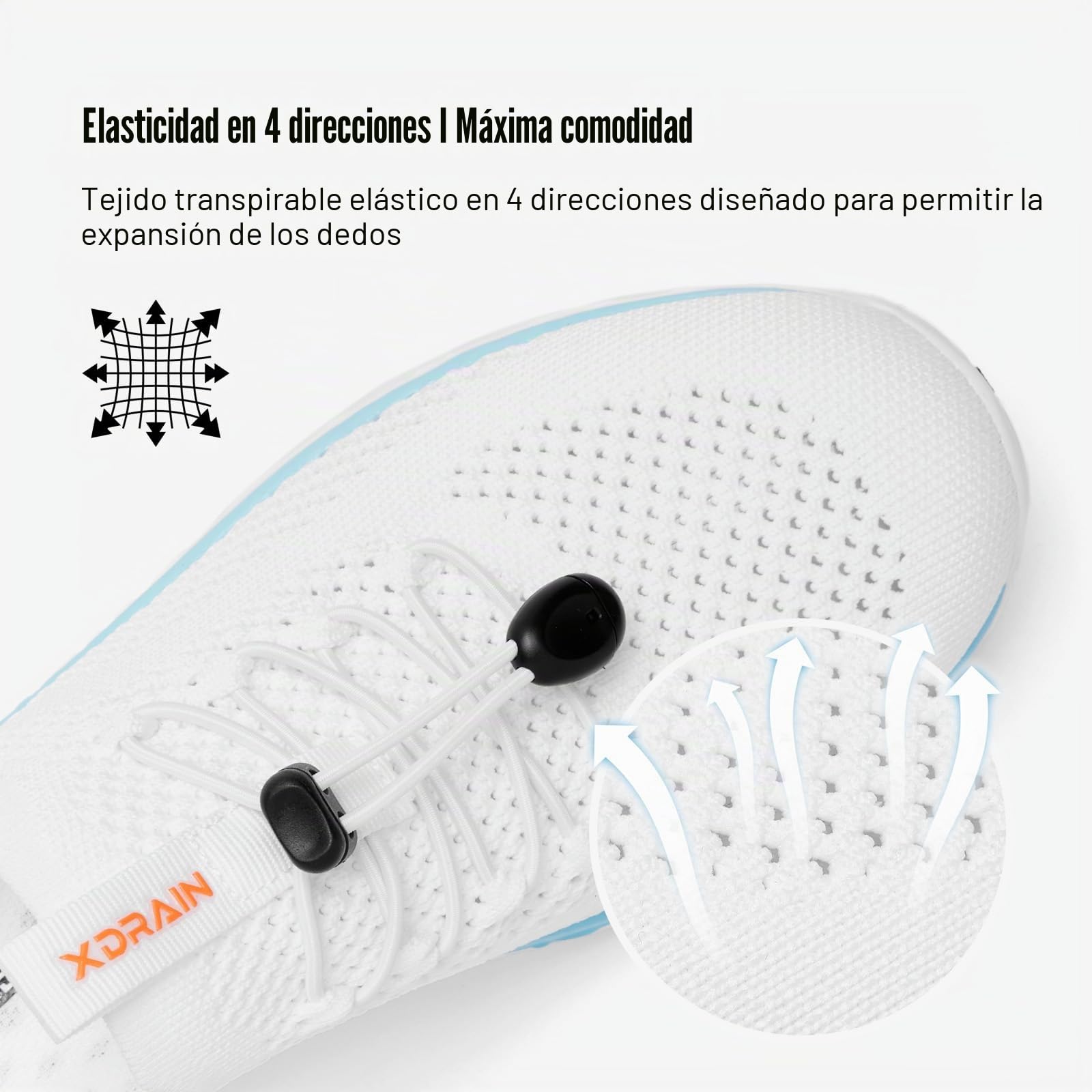 KOLILI Zapatos acuáticos elegantes para mujer, zapatos de tenis para caminar con soporte de arco, ideales para deportes acuáticos, viajes y caminatas