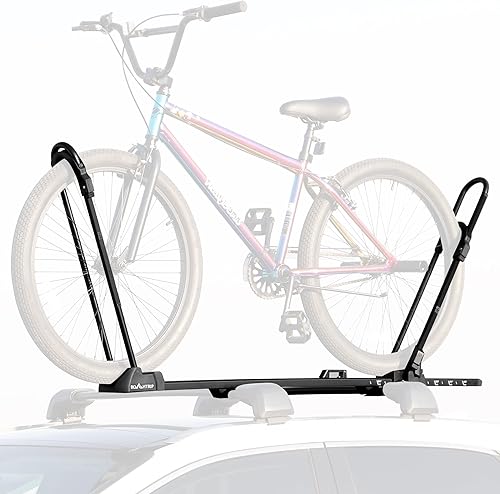 Portabicicletas plegable y ligero con bloqueo seguro, 1 portabicicletas para coches, SUV, se adapta a ruedas de 14 a 29 pulgadas, hasta 3.5 pulgadas