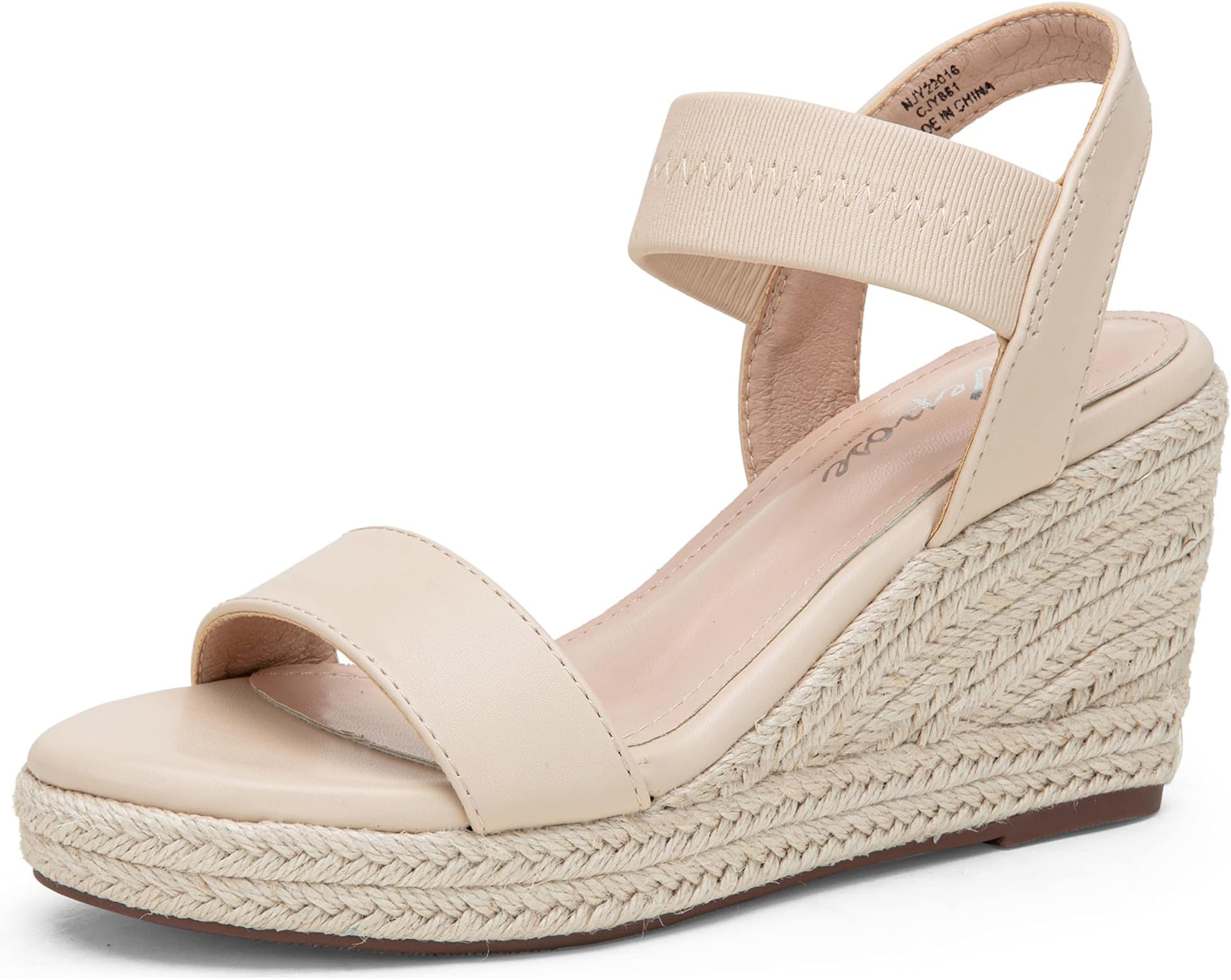 Women's Wedge Sandals Platform Espadrilles Open Toe Ankle Strap Comfortable Dressy Summer Shoes for Daily Travel Casual 881