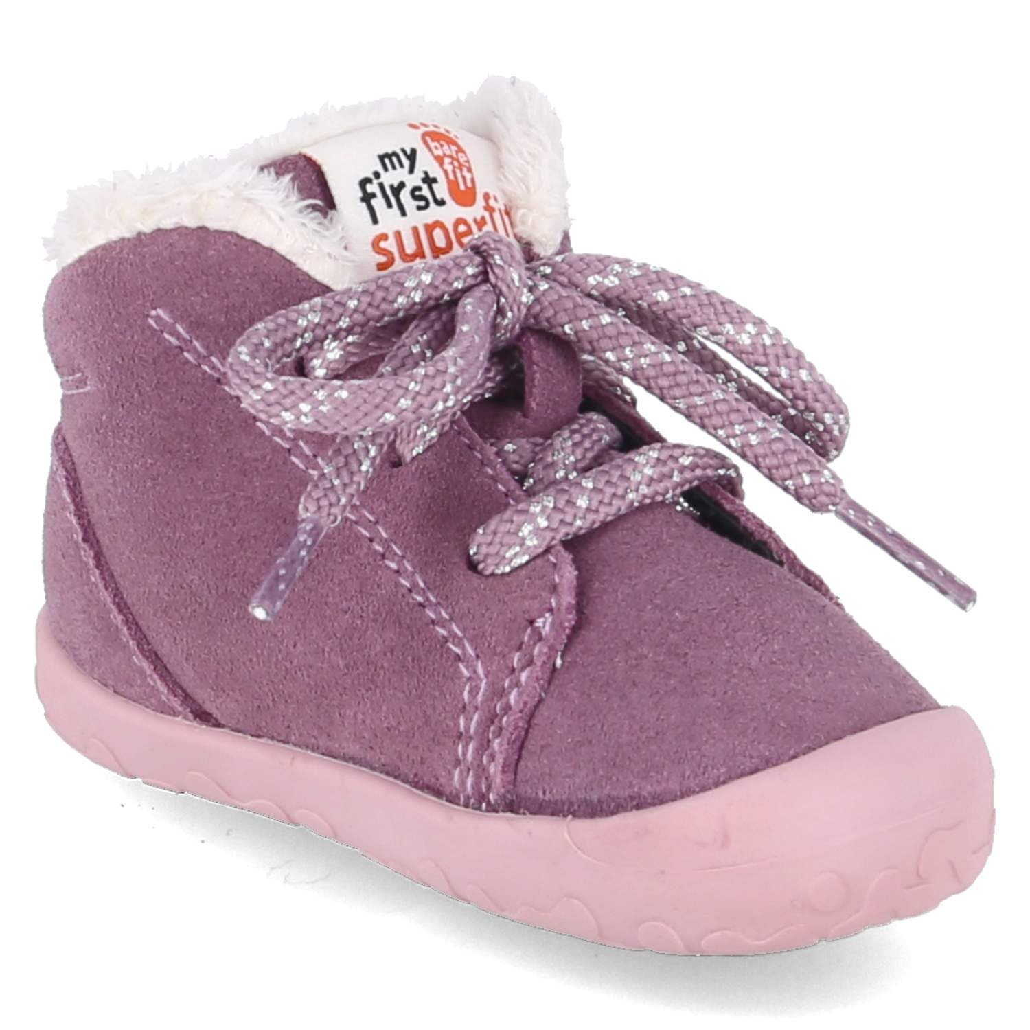 Superfit 1-009668-8500 - Barco con forro caliente de piel rugosa, unisex, color rosa/rosa