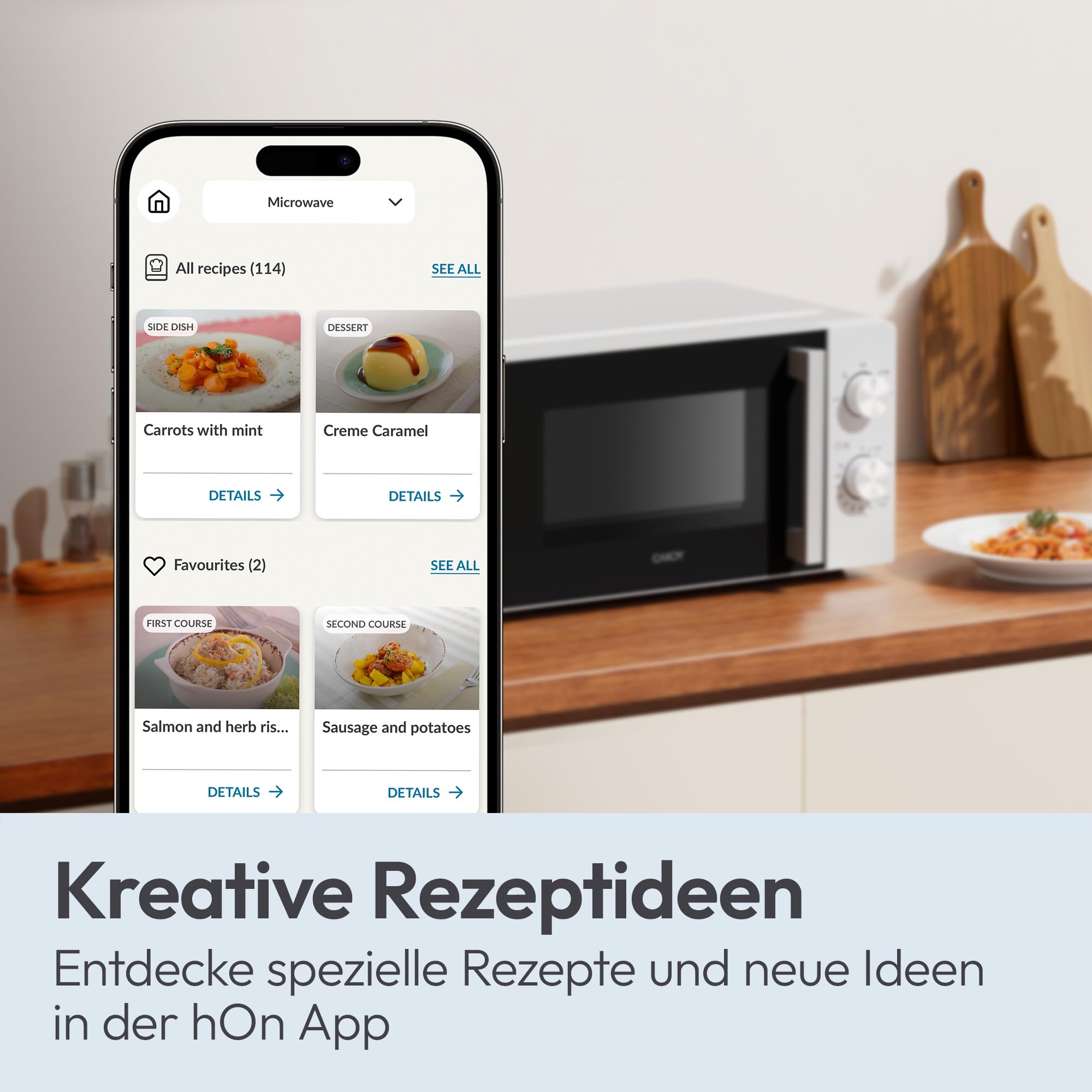 Candy Mikrowelle freistehend bis 700 Watt, Mikrowellengerät mit Drehteller, 5 Leistungsstufen, 20 Liter, manuelle Drehreglersteuerung, Auftaufunktion, leicht zu reinigen, weiß