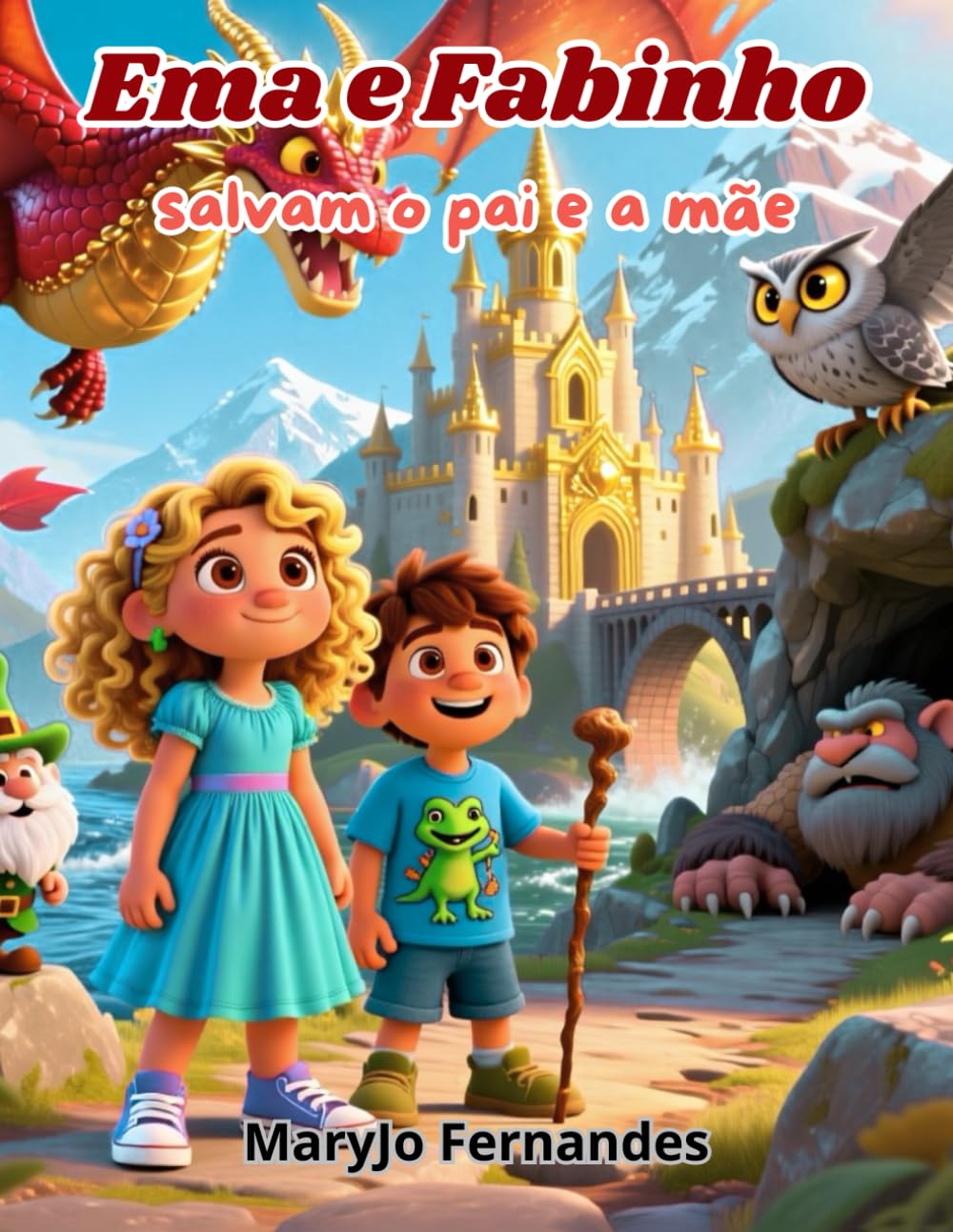 Ema e Fabinho salvam o pai e a mãe: Uma aventura infantil sobre coragem, família e autoconfiança – livro ilustrado para crianças dos 4 aos 8 anos.