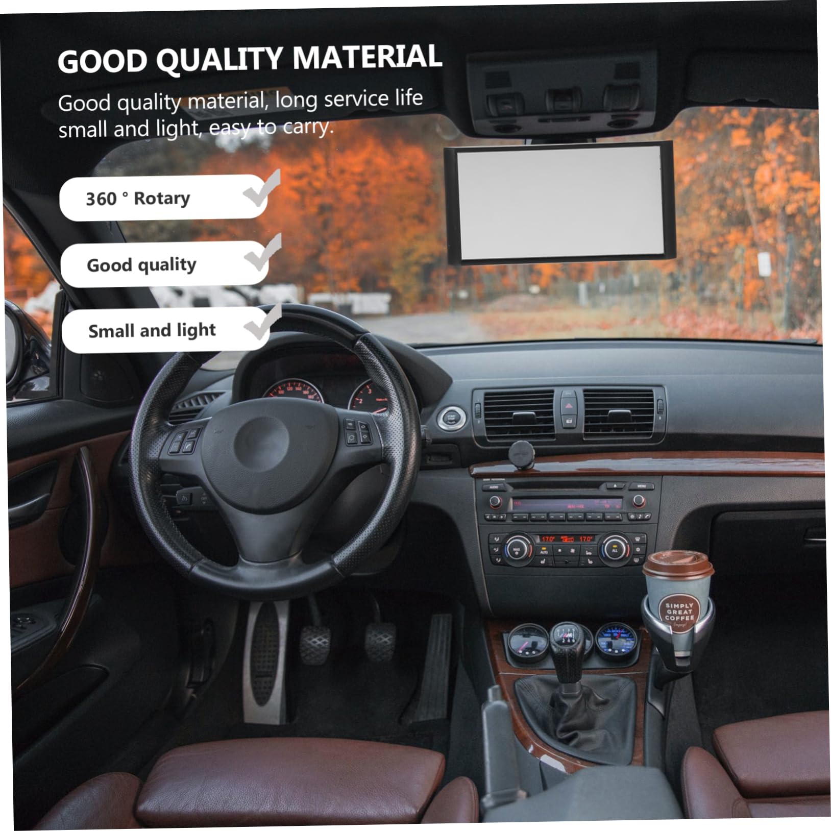 Yardwe 10 Pièces Rétroviseur Intérieur Voiture Miroir Observation Arrière pour Siège Arrière Accessoire Auto Sûr et Durable