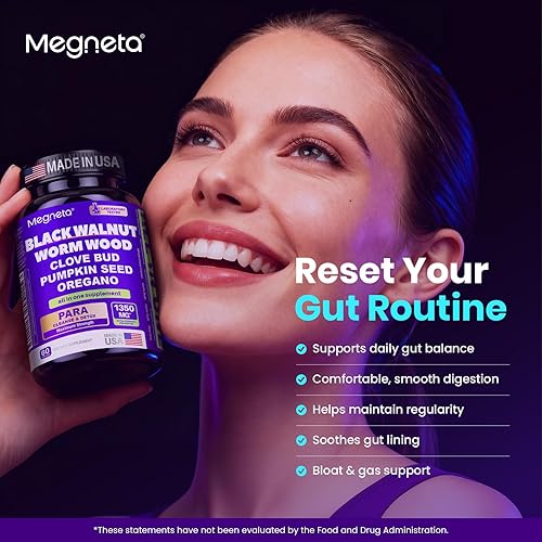 Miniatura 3 de Cápsulas de limpieza de clavo de nogal negro de ajenjo para humanos, limpieza intestinal y desintoxicación intestinal con semillas de calabaza y