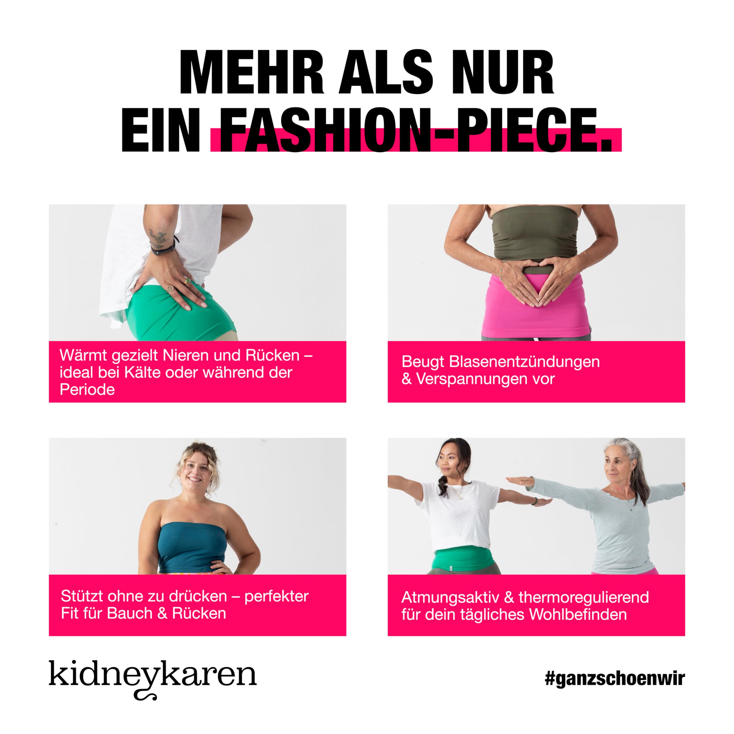 kidneykaren Basic-Tube M Grey Melange