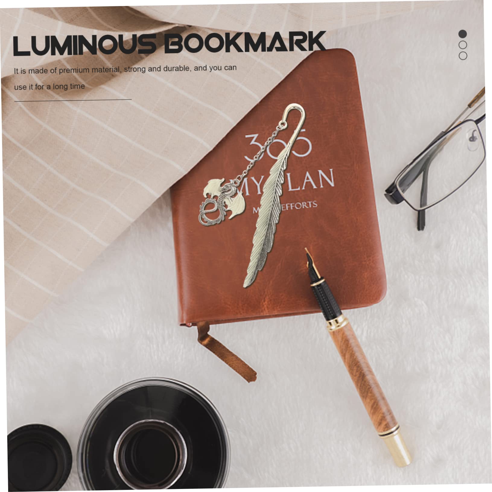 Housoutil 5 Set Segnalibri Retro Luminosi Zinco Pterosauro Per Per Studenti E Amanti Dei Libri 2 Pezzi*5