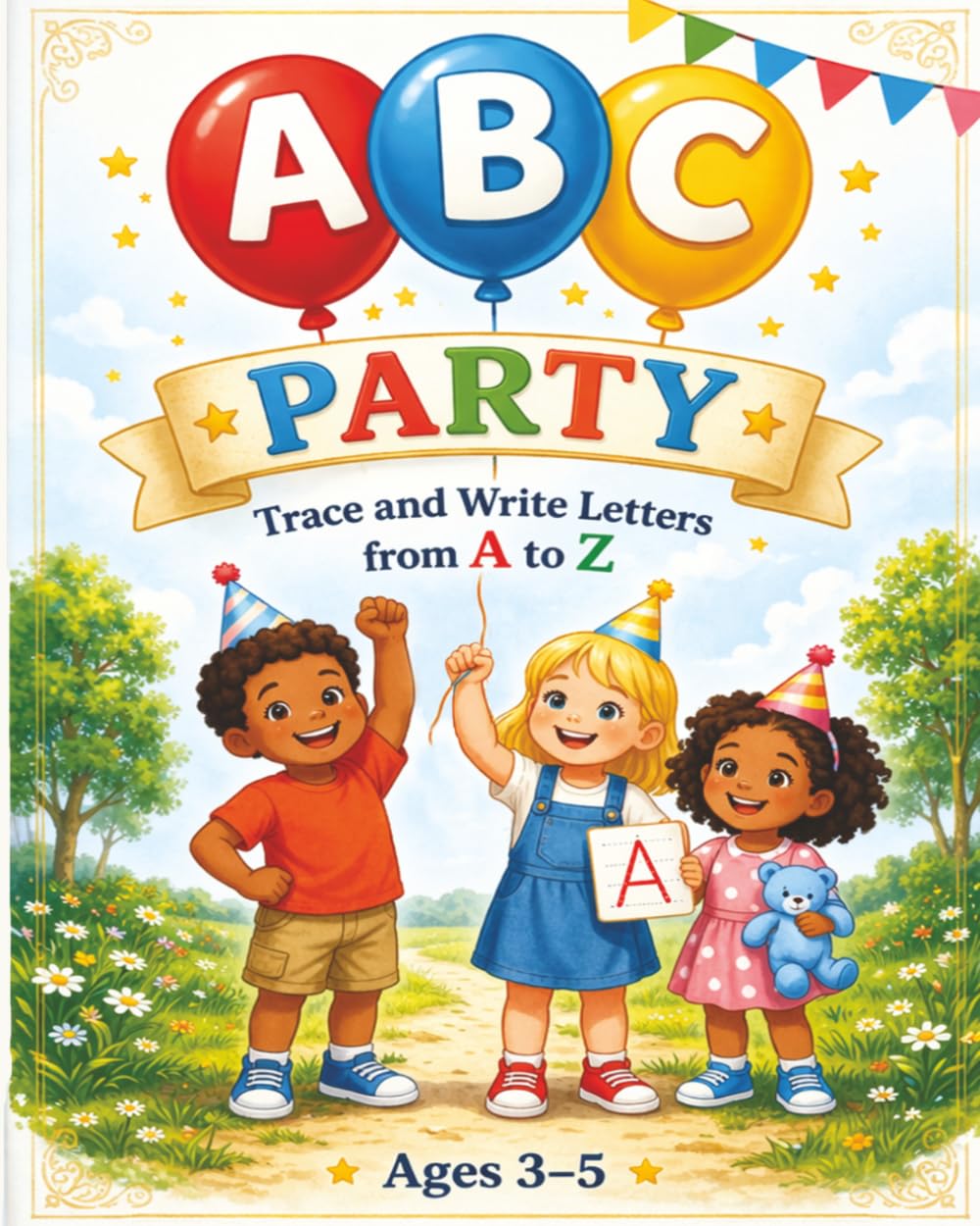 ABC Party: Trace and Write Letters from A to Z