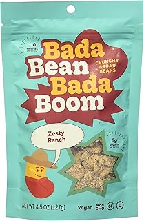 Bada Bean Bada Boom Crunchy Broad Beans Snacks, Ranch, 4.5 Ounce
