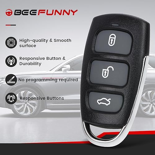 Miniatura 8 de Beefunny Transmisor remoto de entrada sin llave para Hyundai Azera 2006-2011 Veracruz 2007-2012 PN 95430-3L022 (1)