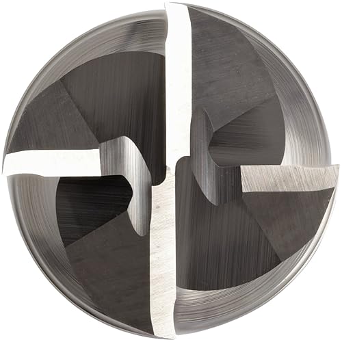 Miniatura 3 de Niagara Cutter 17005449 Fresa de punta cuadrada de carburo, pulgadas, acabado sin recubrimiento (brillante), corte de desbaste y acabado, hélice de