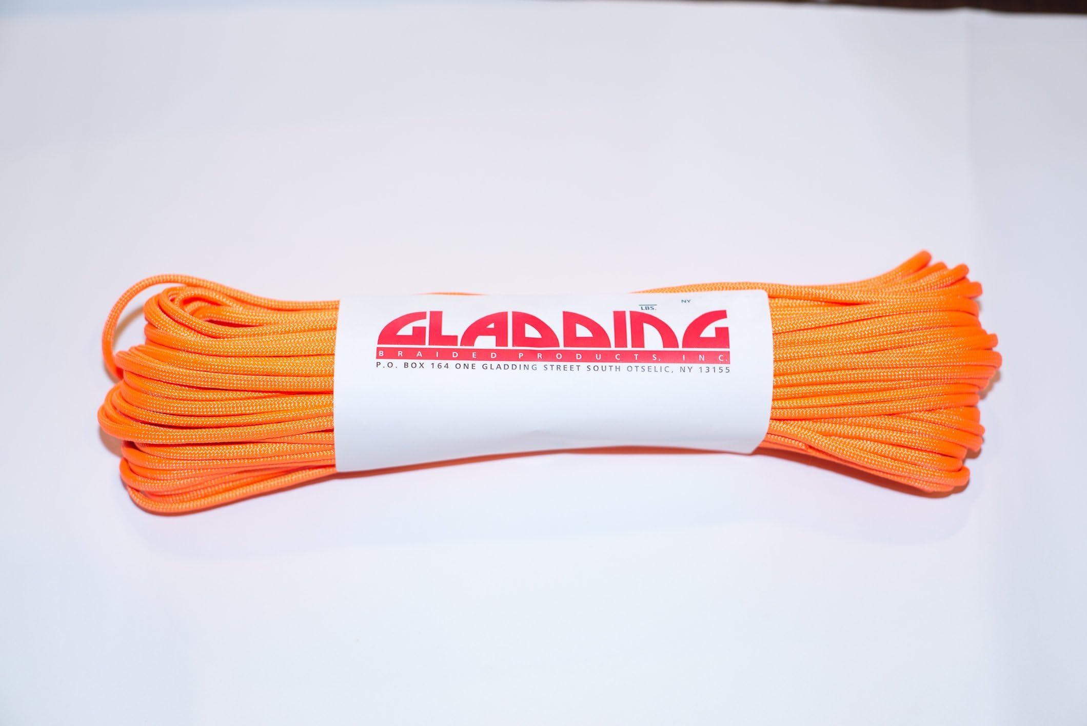 Gladding 550 Paracord (7-Strand) 100ft. (Neon Orange)