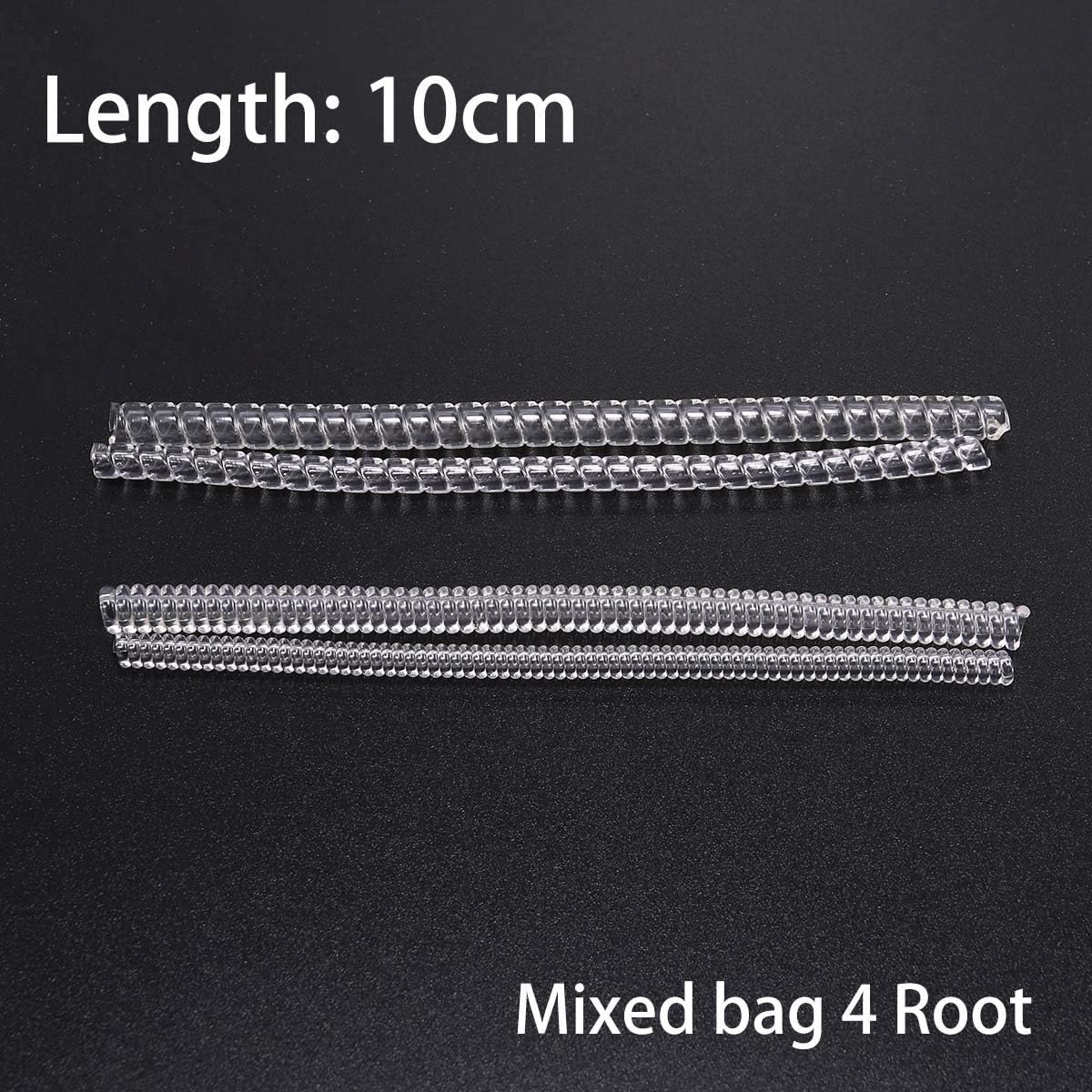 4pcs/lot Transparent Spiral Based Ring Tools Spring Coil Ring Size Adjuster Guard Tightener Reducer Resizing Tool for Jewelry (Mixed)