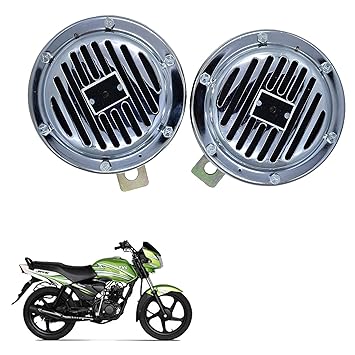 Vagary Chorme Finishing High Sound Universal Wind Tone Horn for TVS Jive