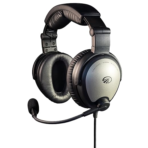 Lightspeed Aviation Sierra ANR Aviation Headset - Premium ANR Pilot Headset - Maximum Noise Canceling & Bluetooth Technology for Exceptional Communication