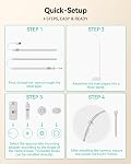 Jartoo Support de support de plancher de moniteur bébé Compactible pour HelloBaby HB65/HB40/HB6550/HB6560/HB66/HB6339HB6550 Pro, Momcozy, VAVA,Hauteur réglable & Base stable, pas d'outils ou de dommages muraux