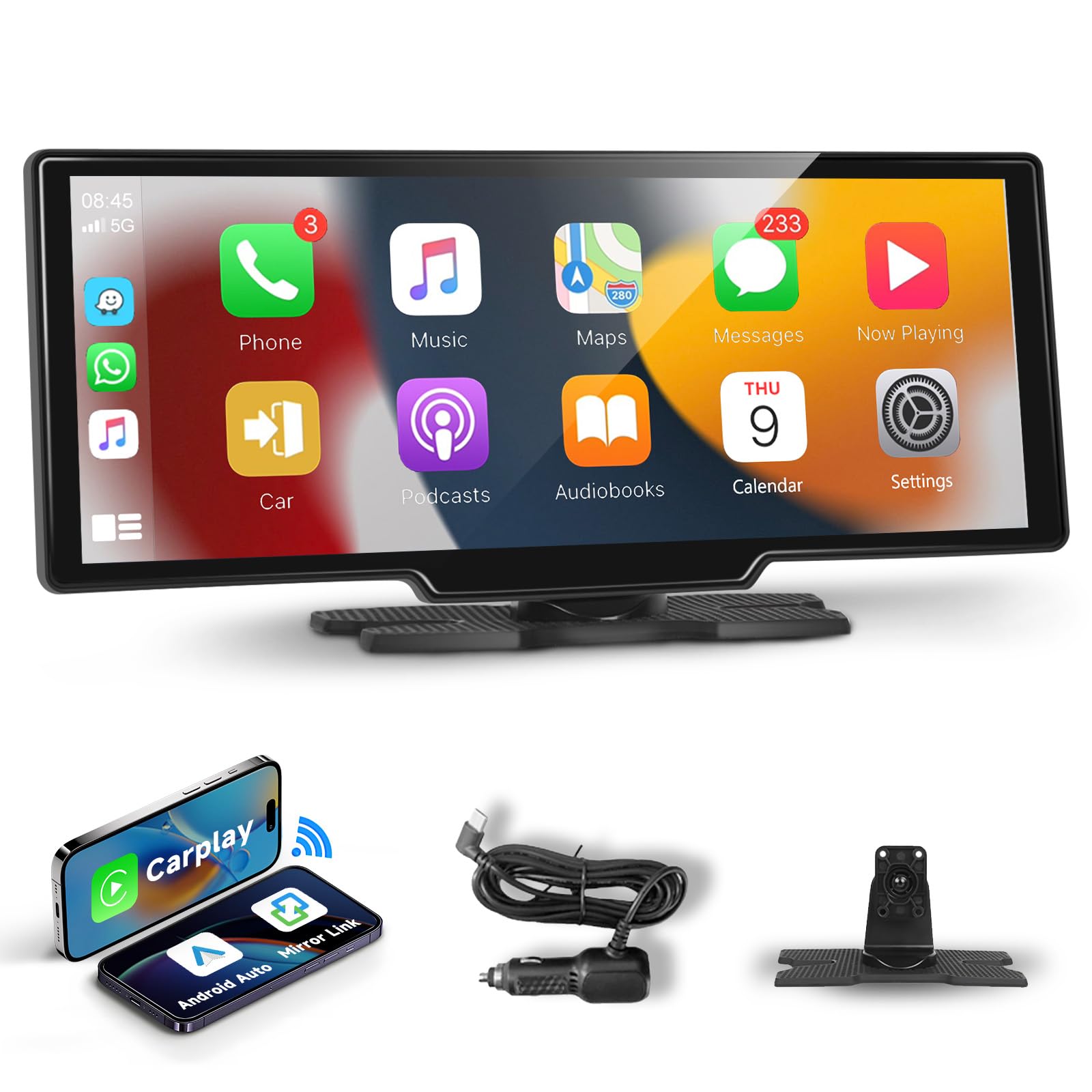 Schermo Carplay Wireless 10,25'' Aggiornato Con App Netflix YouTube E - Foto 5