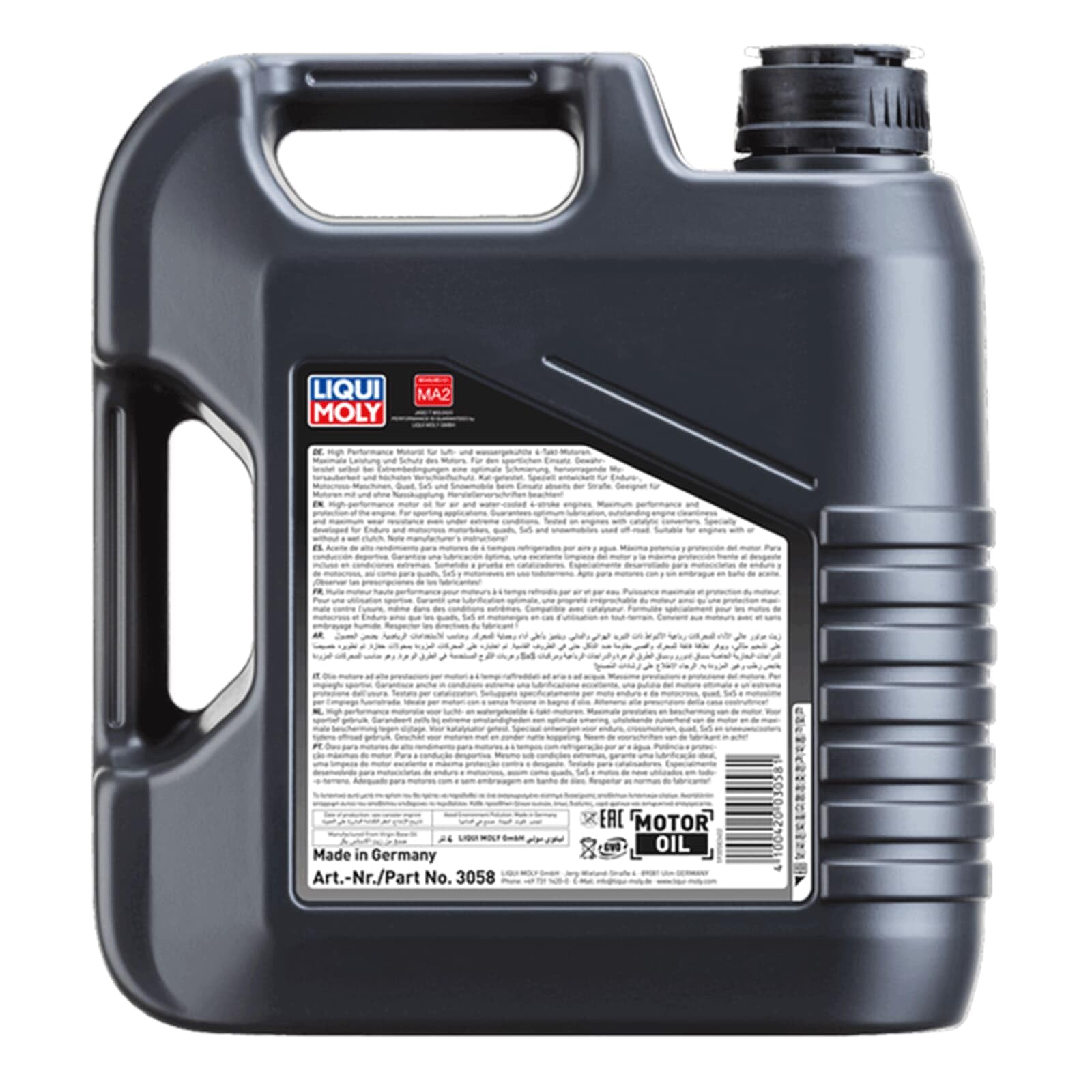 LIQUI MOLY Motorbike 4T 15W-50 Offroad | 4 L | Tecnología de síntesis de motocicletas Aceite del motor | 3058