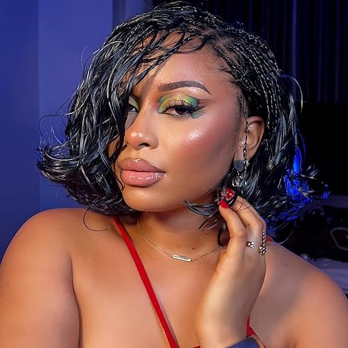 COOKOO Cabello rizado francés de 10 pulgadas, prerizado, paquete de 9 rizos franceses, trenzas sueltas, cabello trenzado para trenzas de caja de